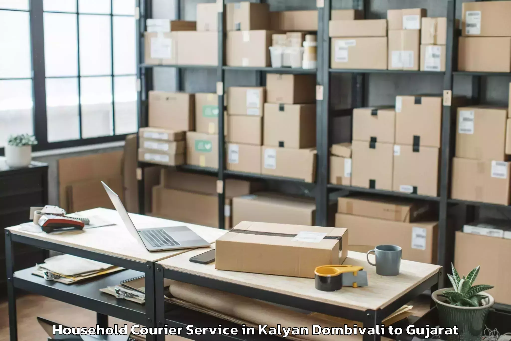 Efficient Kalyan Dombivali to Bhavnagar Household Courier